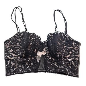 B.Tempt’d Black Lace Bralette Size Medium‎ Sexy Going Out Lingerie Coquette Girl